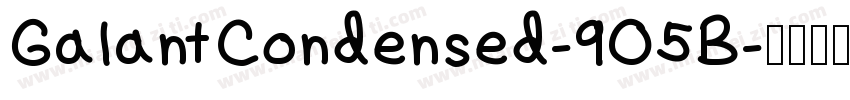 GalantCondensed-9O5B字体转换