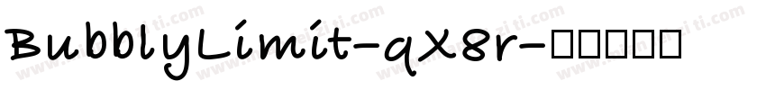 BubblyLimit-qX8r字体转换