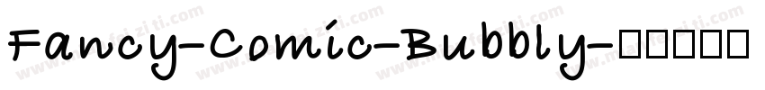 Fancy-Comic-Bubbly字体转换