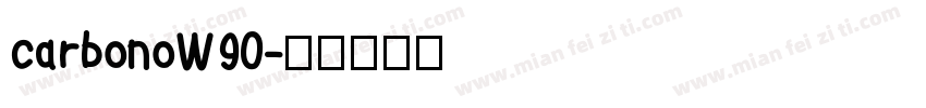 carbonoW90字体转换