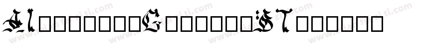 AIternateGothic2BT字体转换