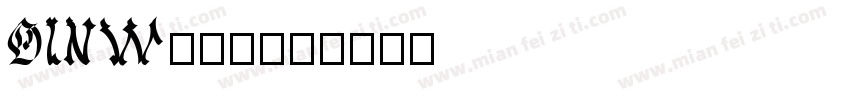 DINW500字体转换