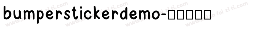 bumperstickerdemo字体转换