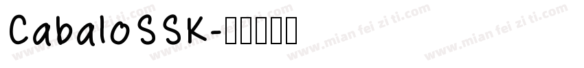 CabaloSSK字体转换