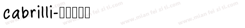 cabrilli字体转换