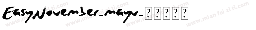 EasyNovember-mayv字体转换