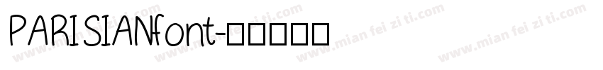 PARISIANfont字体转换