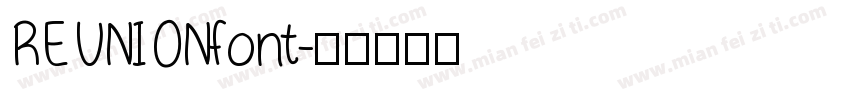 REUNIONfont字体转换
