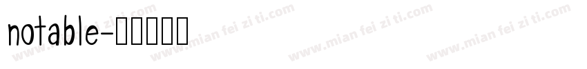 notable字体转换