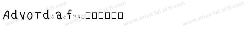 AdvOTd3a5f740字体转换
