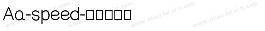 Aa-speed字体转换