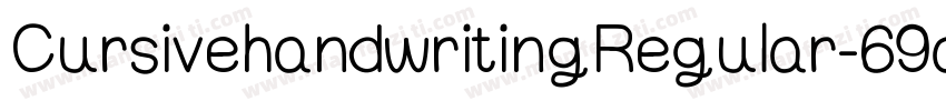 CursivehandwritingRegular-69aA字体转换