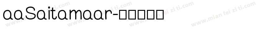 aaSaitamaar字体转换