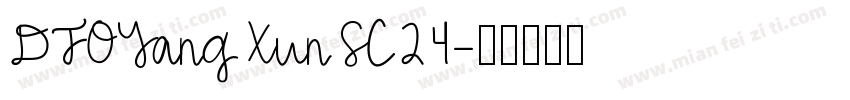 DFOYangXunSC24字体转换