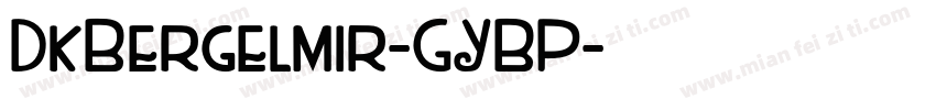 DkBergelmir-GYBP字体转换