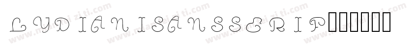 lydianisansserif字体转换
