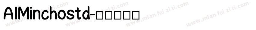 AIMinchostd字体转换