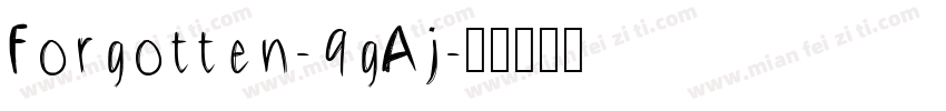Forgotten-9gAj字体转换