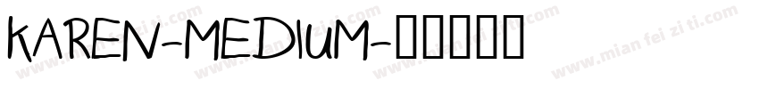 Karen-Medium字体转换