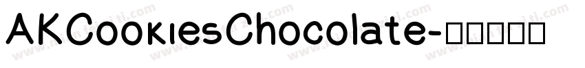 AKCookiesChocolate字体转换