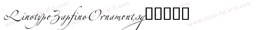 LinotypeZapfinoOrnaments字体转换
