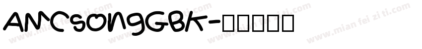 AMCsongGBK字体转换