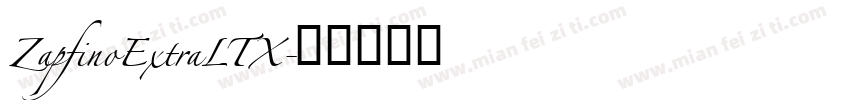 ZapfinoExtraLTX字体转换