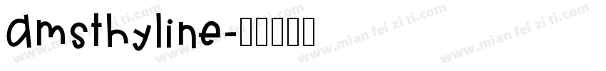 Amsthyline字体转换