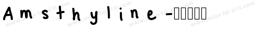 Amsthyline字体转换