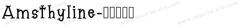 Amsthyline字体转换