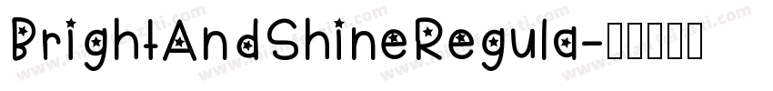 BrightAndShineRegula字体转换