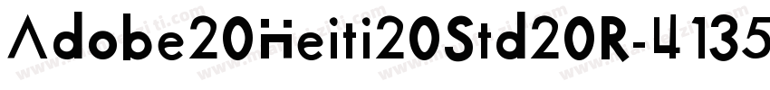 Adobe20Heiti20Std20R-4135字体转换