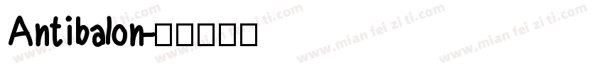 Antibalon字体转换