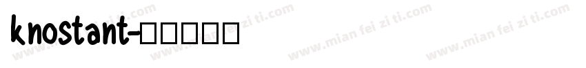 knostant字体转换