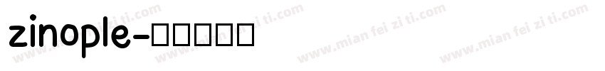 zinople字体转换