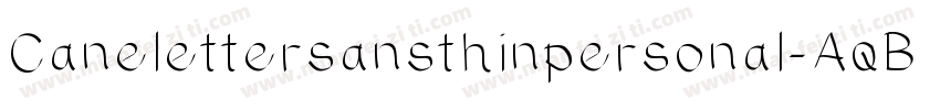 Canelettersansthinpersonal-AqBx字体转换
