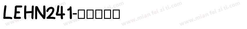 LEHN241字体转换