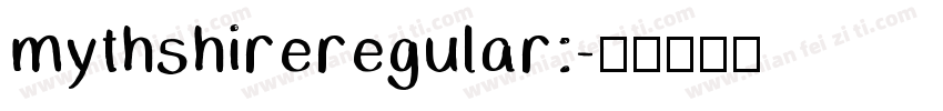 mythshireregular:字体转换