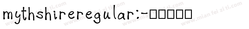 mythshireregular:字体转换