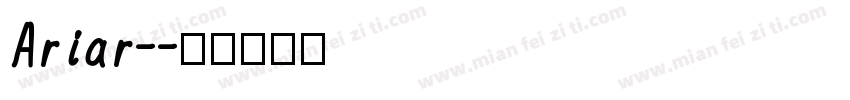 Ariar-字体转换