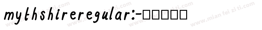 mythshireregular:字体转换