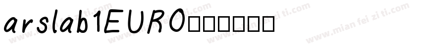 arslab1EURO字体转换