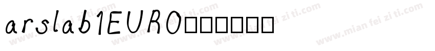arslab1EURO字体转换