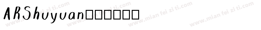 ARShuyuan字体转换