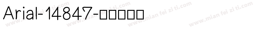 Arial-14847字体转换