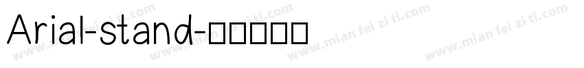 Arial-stand字体转换