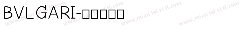 BVLGARI字体转换