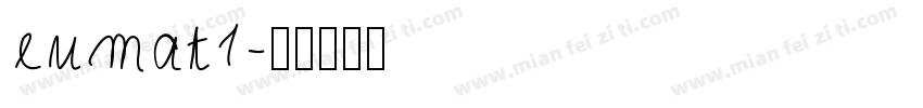 eumat1字体转换
