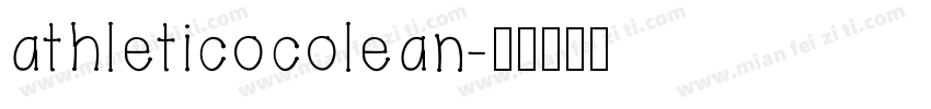 athleticocolean字体转换