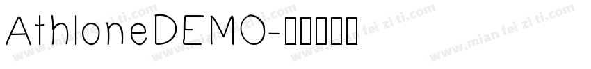 AthloneDEMO字体转换